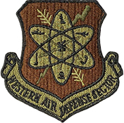 Western Air Defense Sector Spice Brown OCP Scorpion Shoulder Patch With Velcro
